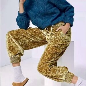 Anthroplogie Velveteen Joggers